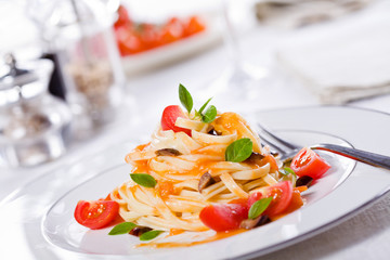 Tasty Pasta With Fresh Tomatoes
