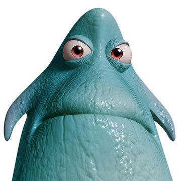 3d cartoon alien