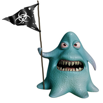 3d cartoon octopus monster