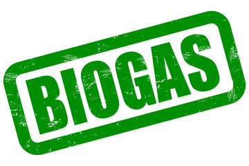 Grunge Stempel grün BIOGAS