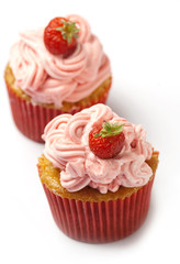 Strawberry cupcakes - Cupcakes alla fragola