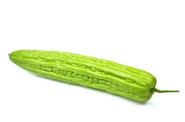 Bitter melon on white background