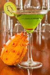 tropical green cocktail