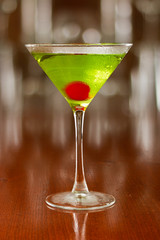 green cocktail