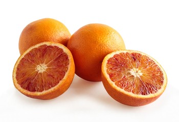 oranges with red juice