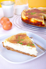 Käsekuchen backen