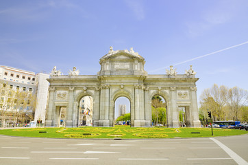 Obraz premium Puerta de Alcala, Madrid, Spain. Famous spanish landmark