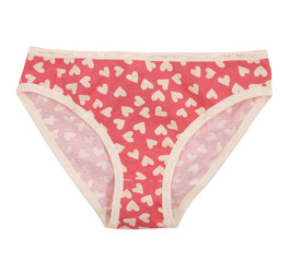 Cotton panties isolated on white background