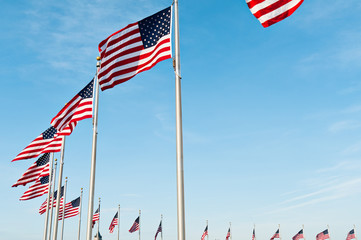 Ring Of US Flags