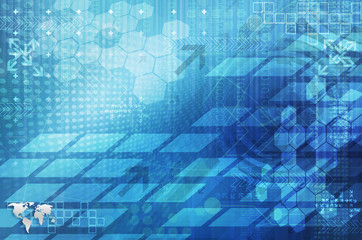 Blue tech abstract background