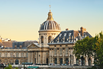 Fototapeta na wymiar Palais de l'Institut Academie Francaise, Paris, France