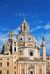 Fototapeta na wymiar Santa Maria di Loreto, Rzym, Włochy