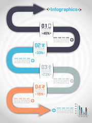 INFOGRAPHICS ORIGAMI BUSINESS STEB STYLE OPTIONS BANNER 8
