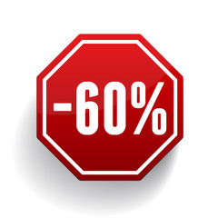 Sale percents label. Vector