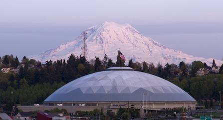 Geodesic Dome Mt Rainier City View Tacoma Washington USA © Christopher Boswell