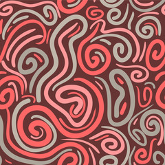 Fototapeta na wymiar Seamless pattern with abstract swirls
