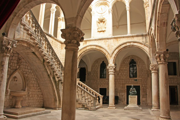 Naklejka premium Atrium, Rector's palace, Old Town, Dubrovnik, Croatia