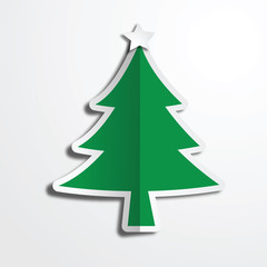 Christmas tree paper art work
