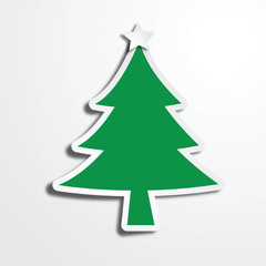 Christmas tree paper art work