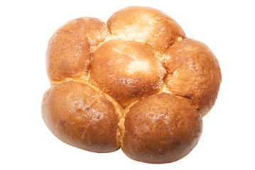 The fluffy bun, isolated