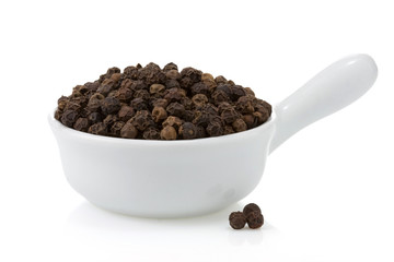 pepper spices  isolated on white