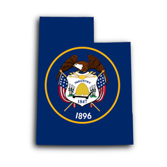 Naklejka premium Map of Utah