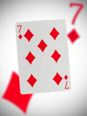Playing card, seven