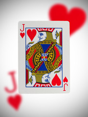 Playing card, jack of hearts © michaklootwijk