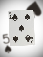 Playing card, eight of spades