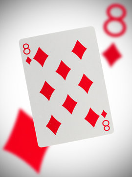Playing card, eight