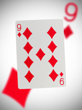 Playing card, nine