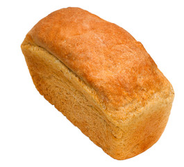loaf of bread baking delicious isolated