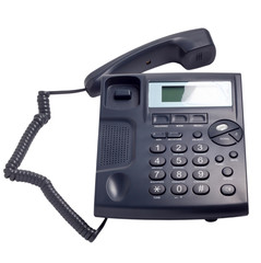 modern blue business phone isolated