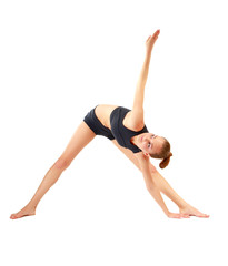 woman doing stretching excersises