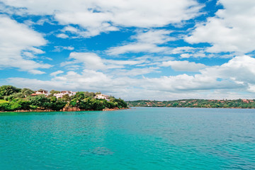emerald water and blue sky