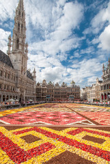 Bruksela, dywan kwiatowy - obrazy, fototapety, plakaty