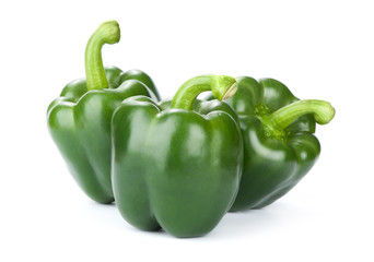 Green peppers - obrazy, fototapety, plakaty
