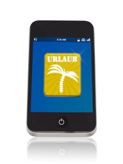 Smaetphone mit Urlaubs App