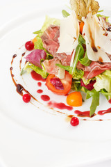 salad with beef