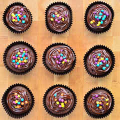 Fresh home made chocolate cupcakes