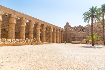 Ancient Karnak temple in Luxor, Egypt