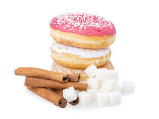donut, sugar, cinnamon