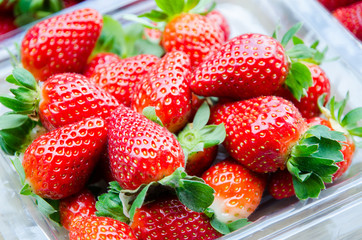 Fresh Strawberries in a market