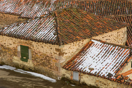 tejados nevados