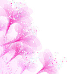 Vector background with flowers