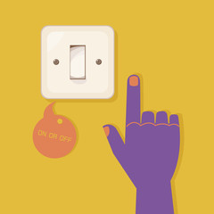 hand pressing electronic  switch