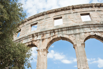 Obraz premium Roman amphitheater in Pula, Croatia