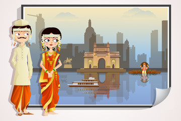 Maharashtrian Wedding Couple
