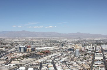aerial views of Las Vegas, april 2013