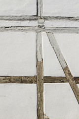 Half timber white wall